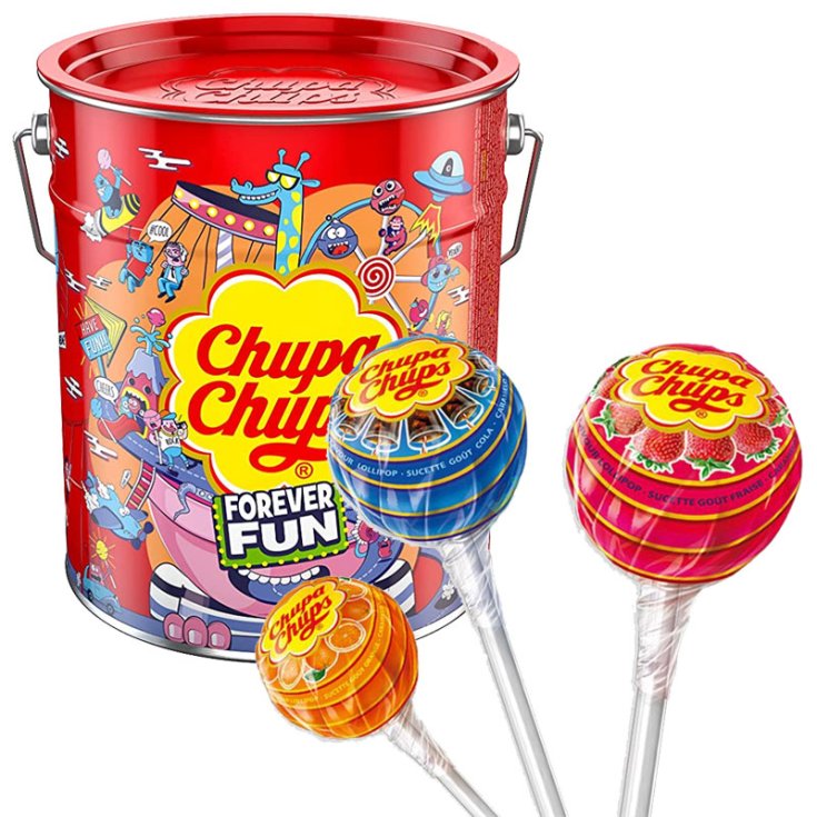 Tin Box Chupa Chups&reg; 1 Latta 150 Lollipop