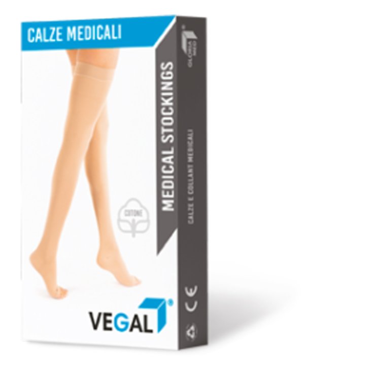 Vegal Gambaletto 15-20 Beige M GloriaMed&reg; 1 Pezzo