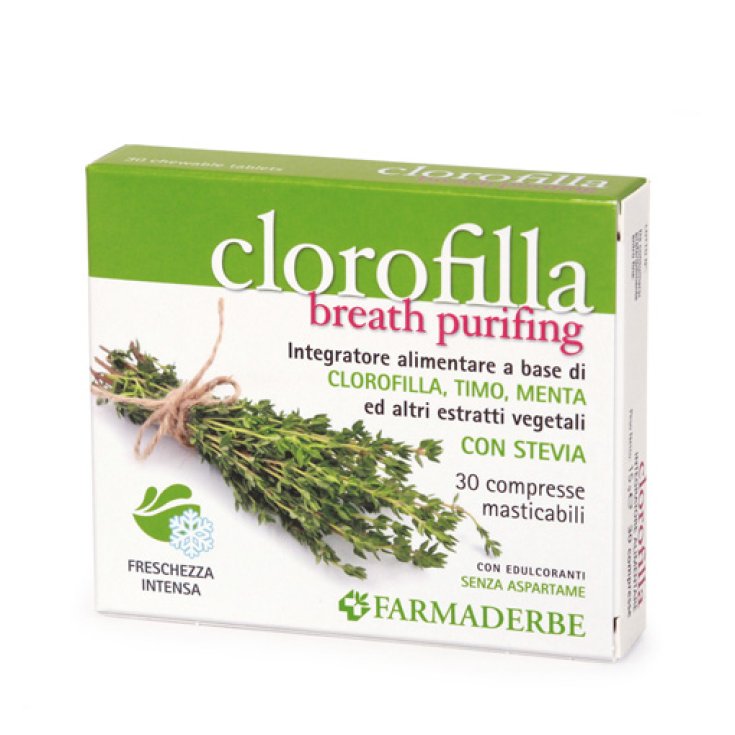Clorofilla&nbsp;Farmaderbe 30 Compresse Masticabili