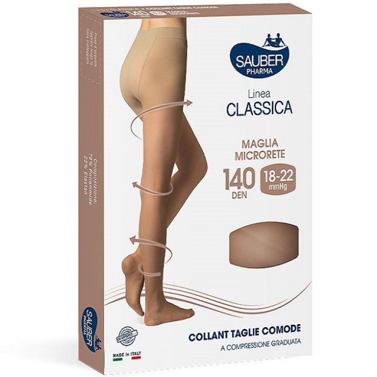 Linea Classica 140D Collant Taglie Comode Neutro Tg.5&nbsp;Sauber