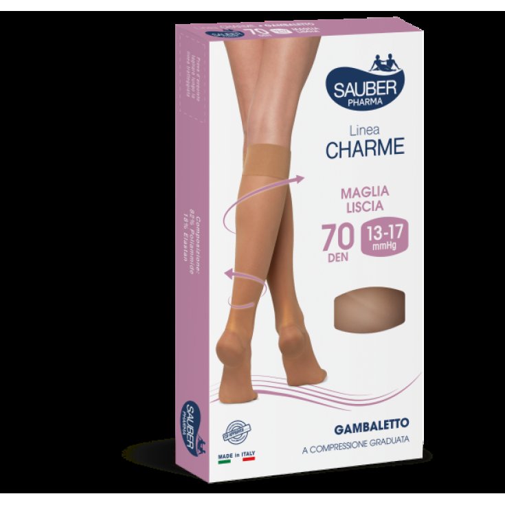 Linea Charme 70D Gambaletto Nero Tg.3&nbsp;Sauber