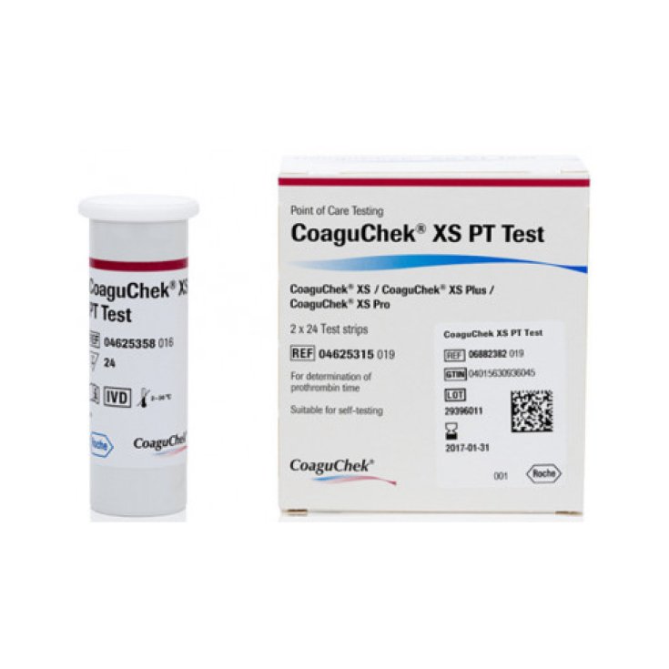 CoaguChek&reg; XS PT Test Roche 2x24 Strisce Reattive