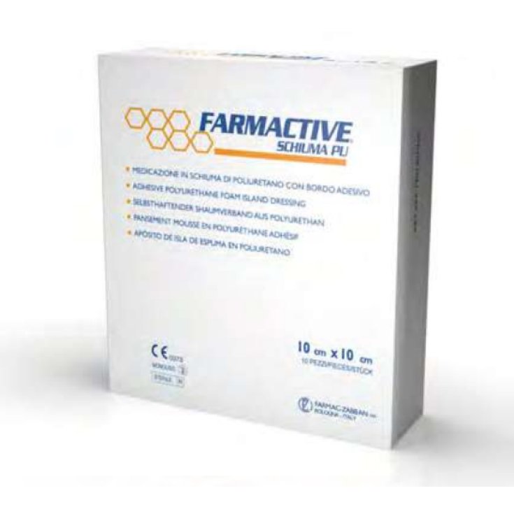 Farmactive Schiuma Sterile 10x10cm 10 Pezzi