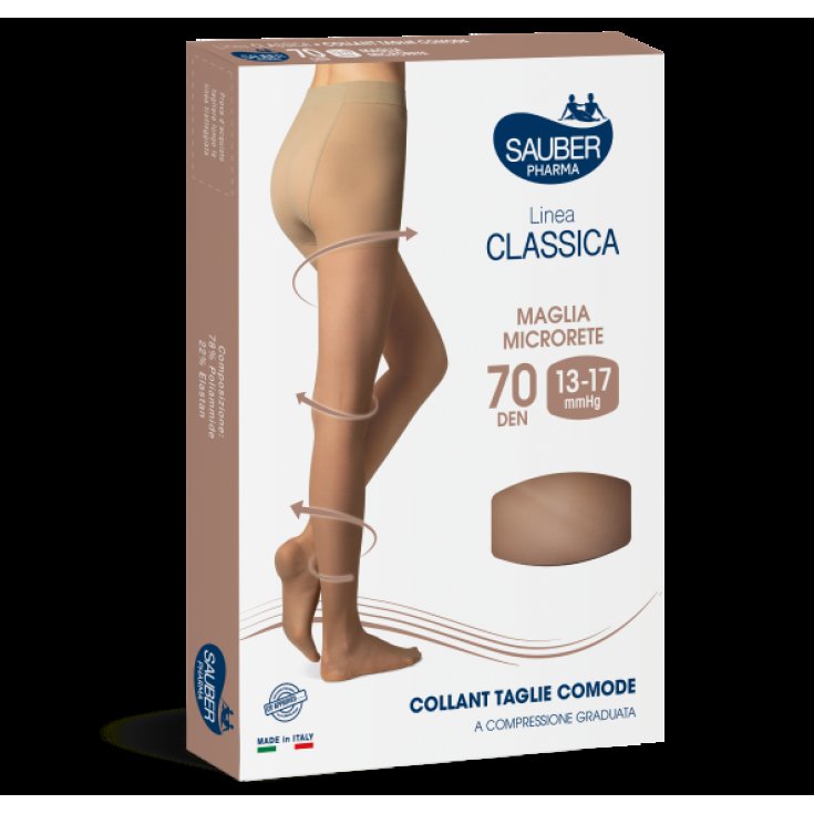 Linea Classica 70D Collant Taglie Comode Neutro Tg.5&nbsp;Sauber
