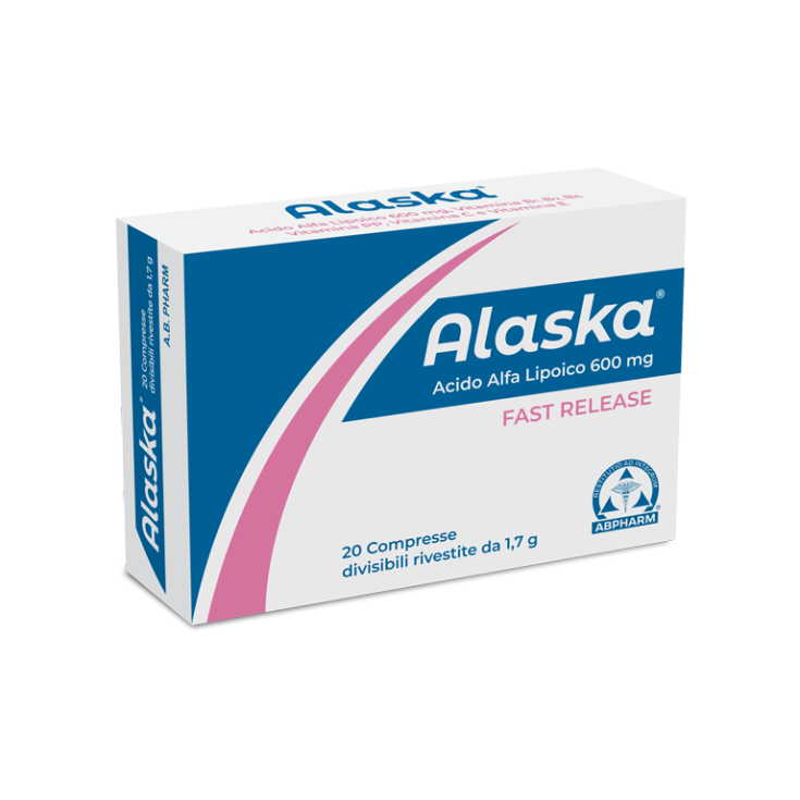 Alaska&nbsp;Acido&nbsp;&alpha;-lipoico 600mg ABPharm 20 Compresse