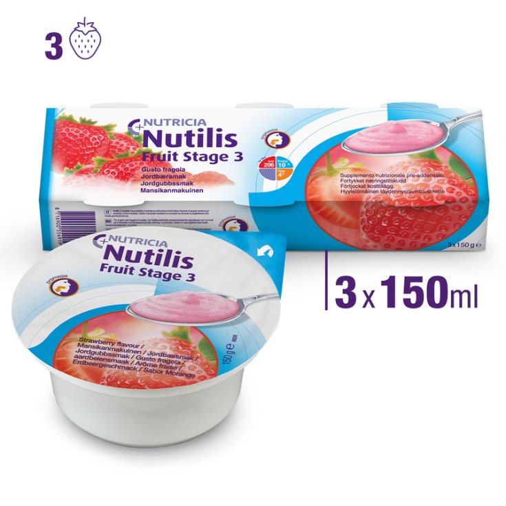 Nutilis Fruit Stage3 Fragola Nutricia 3x150g