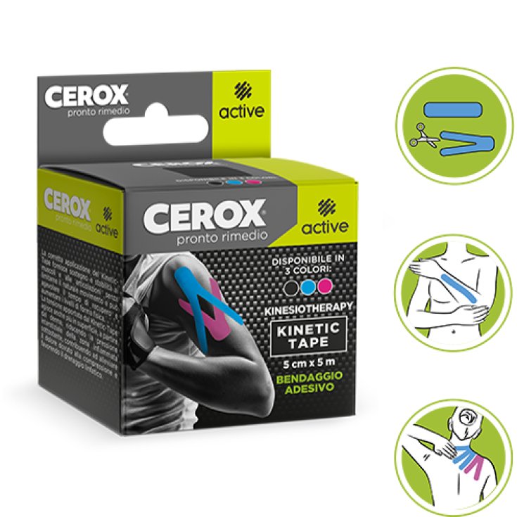Kinetic-Tape 5cmx5m Azzurro Active Cerox