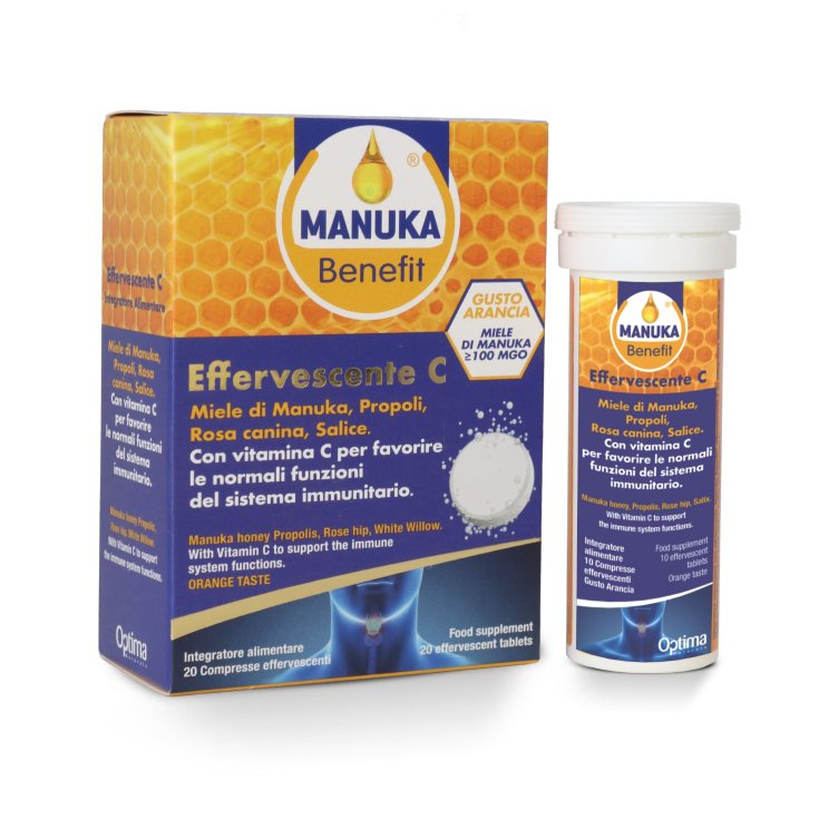 Effervescente C Manuka Benefit&reg; Optima Naturals 20 Compresse