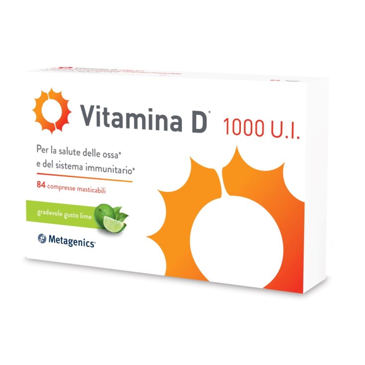 Vitamina D 1000 UI Metagenics&reg; 84 Compresse Masticabili