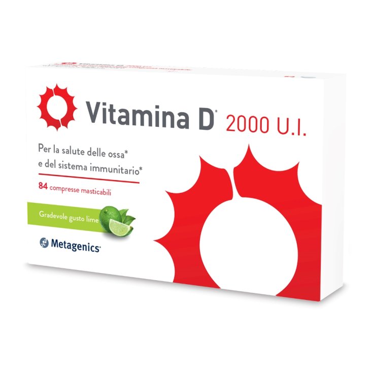 Vitamina D 2000 U.I. Metagenics&reg; 84 Compresse Masticabili