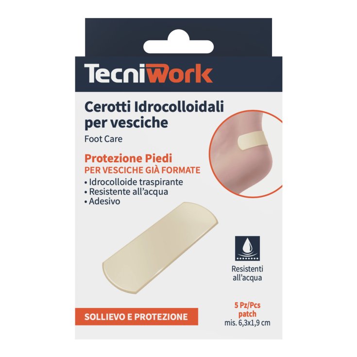 Cerotti Idrocolloidali Vesciche Tecniwork&reg; 5 Pezzi