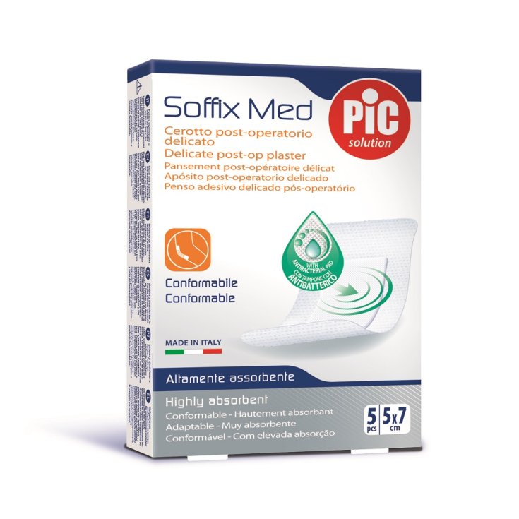 Soffix Med&nbsp;Cerotto Post Operatorio Delicato 5x7cm PIC 5 Pezzi