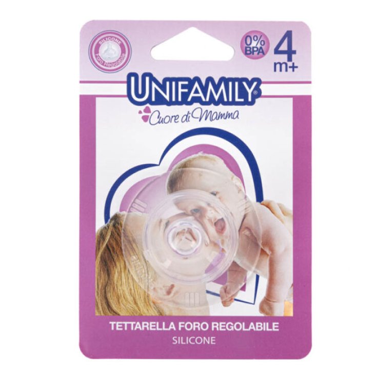 Tettarella Silicone Foro Regolabile Unifamily® 1 Pezzo