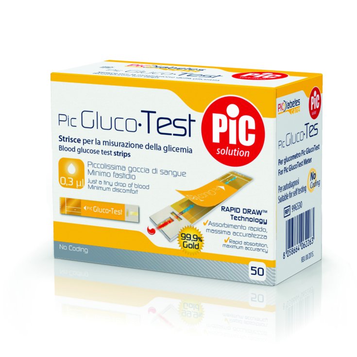 Pic Gluco-Test Strisce Reattive PIC 50 Pezzi