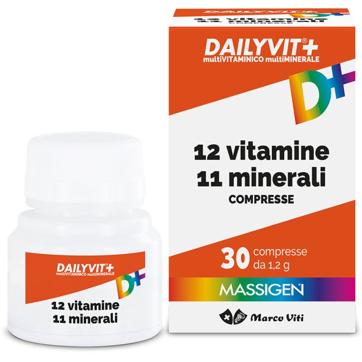 12 Vitamine 11 Minerali Dailyvit+ Massigen 30 Compresse