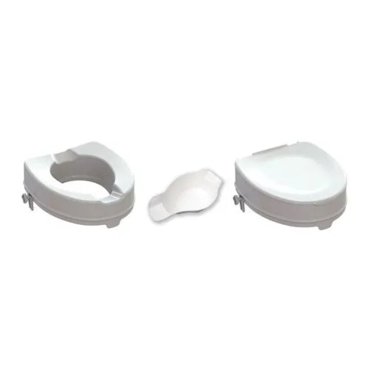 Rialzo WC c/Bidet con Coperchio h. 14cm Farmacare