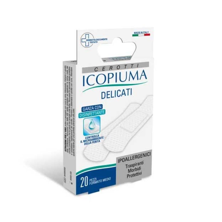 Icopiuma Cerotti Delicati In TNT Ipoallergenici Misura Media 20Pezzi