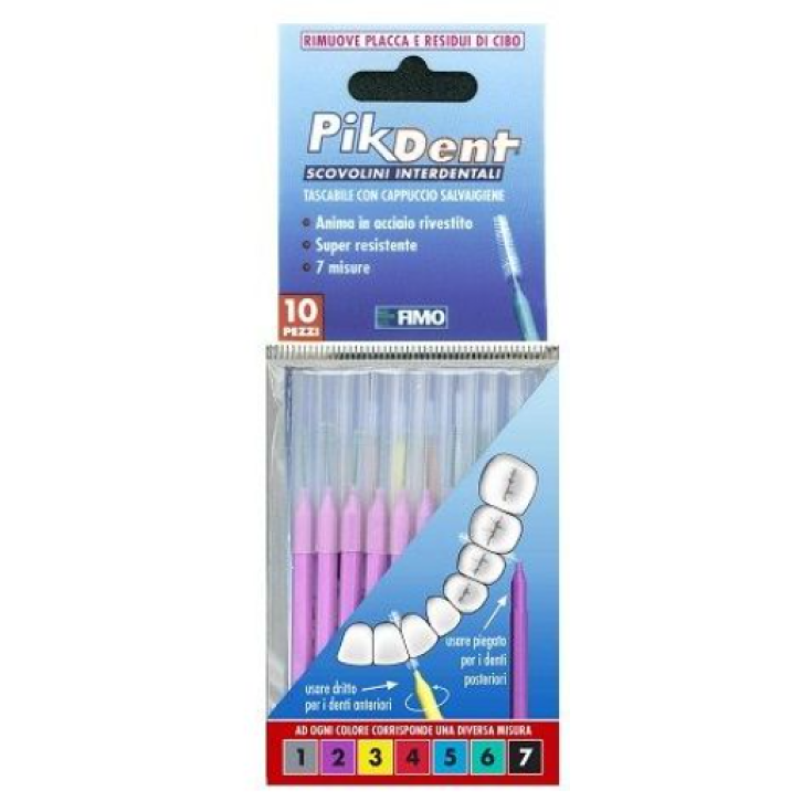 Pikdent Stuzzicolino 2 Viola Fimo 10 Pezzi