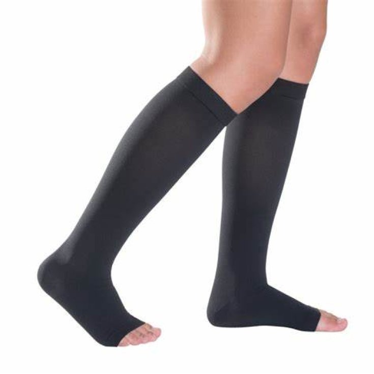 Ladygloria 18 Gambaletto Punta Aperta Nero 3 GloriaMed&reg; 1 Paio