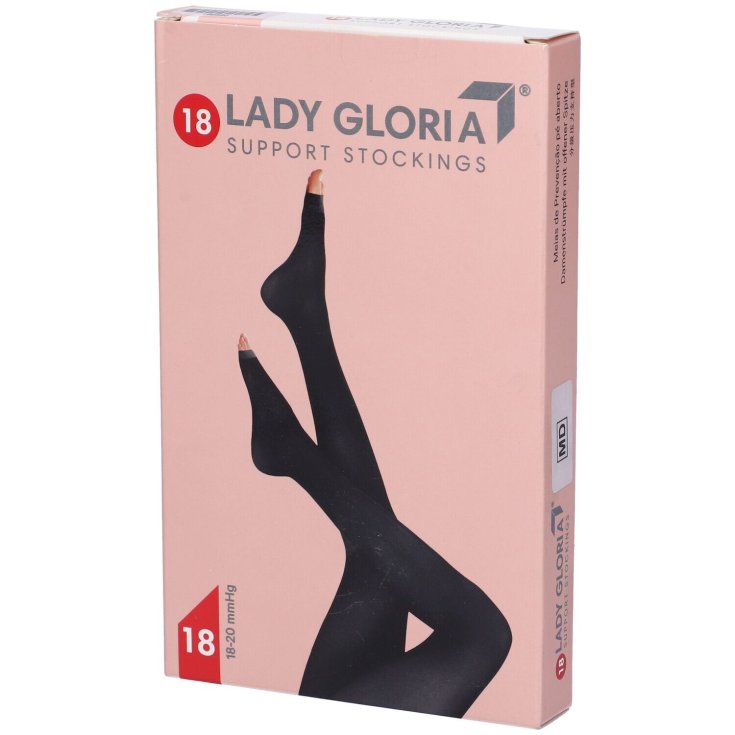Ladygloria 18 Autoreggente Punta Aperta Sahara 1 GloriaMed® 1 Paio