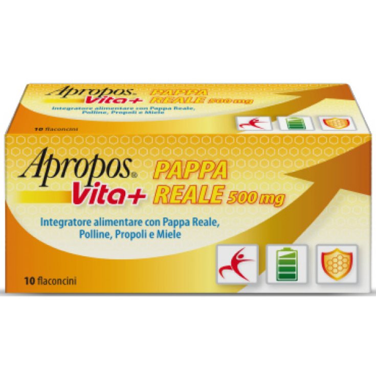 Apropos&reg; Vita+ Pappa Reale 500mg 10 flaconcini da 10ml