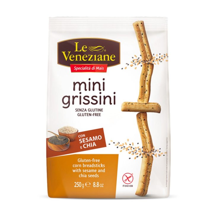 Mini Grissini Con Sesamo E Chia Senza Glutine Le Veneziane 250g