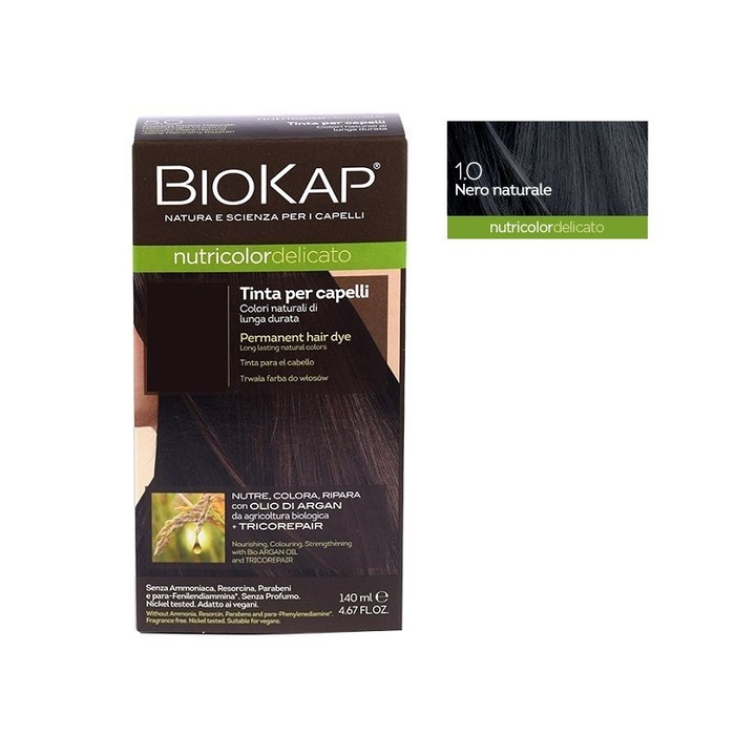 Nutricolor Tinta Delicato 1.0 Nero Naturale BioKap&reg; 140ml