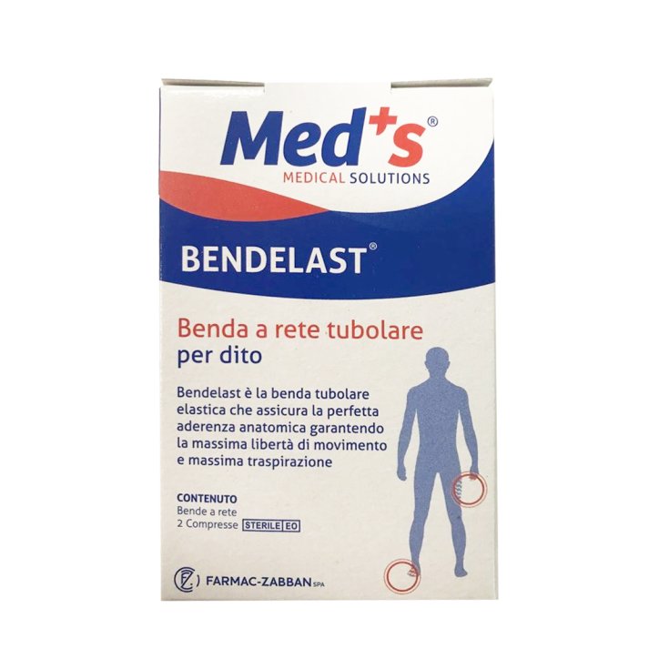 Benda Elastica Rete Tubolare per Dita Med's 2 Pezzi