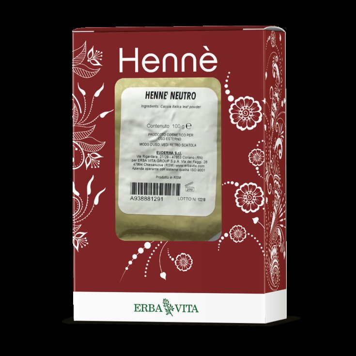 Henn&eacute; Neutro Tintura in Polvere Erba Vita 100g