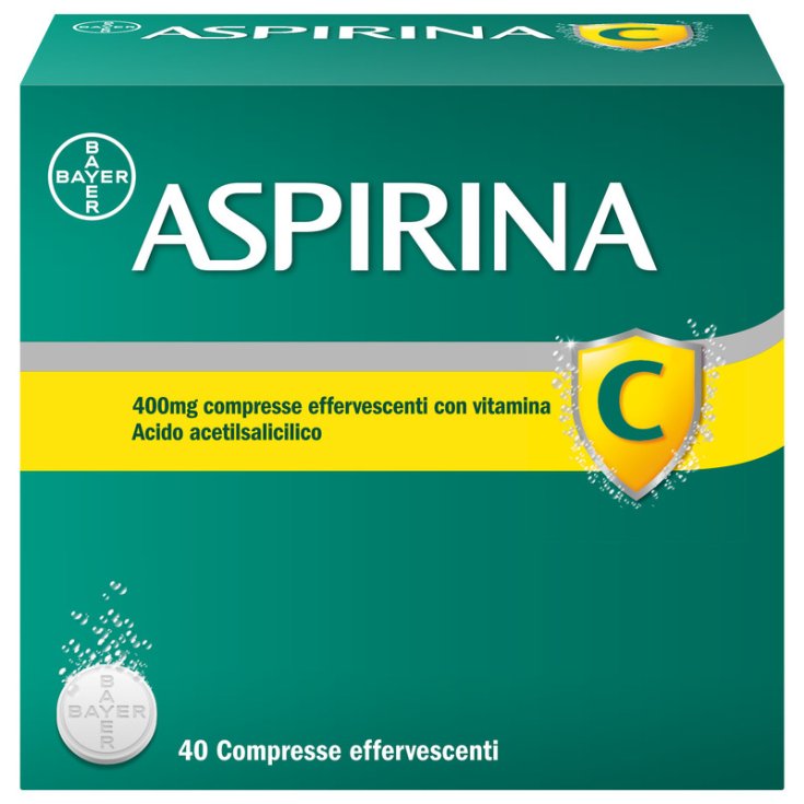 Aspirina C Raffreddore Influenza 400mg Acido Acetilsalicilico 40 Cpr