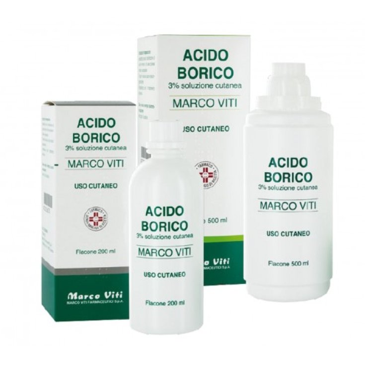 Acido Borico&nbsp;Marco&nbsp;Viti&nbsp;3%&nbsp;Soluzione Cutanea 200ml