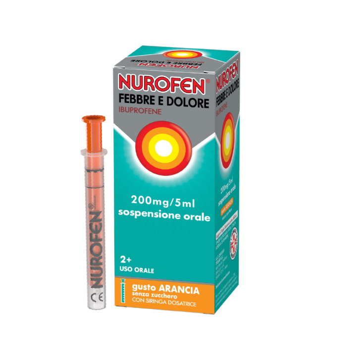 Nurofen Febbre e Dolore Bambini Sospensione Orale Arancia 100 ml