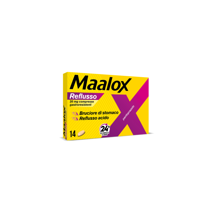 Sanofi Maalox Reflusso 20mg 14 Compresse Gastroresistenti Sanofi Maalox Reflusso 20mg 14 Compresse Gastroresistenti
