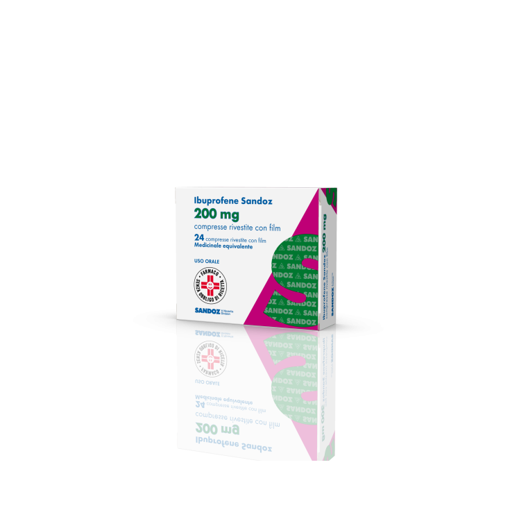 Ibuprofene Sandoz 200mg 24 Compresse Ibuprofene Sandoz 200mg 24 Compresse