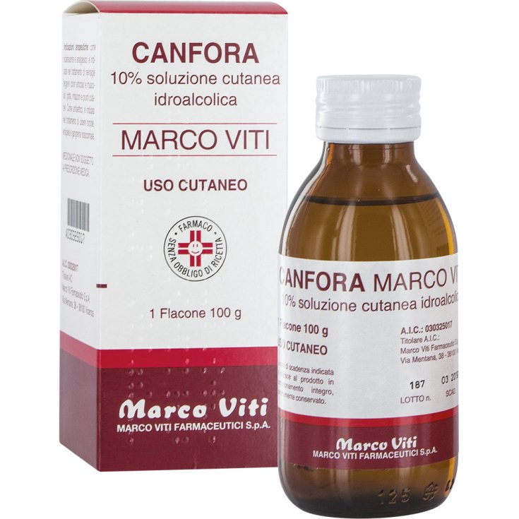 Canfora 10% Marco Viti Soluzione Cutanea Idroalcolica 100ml