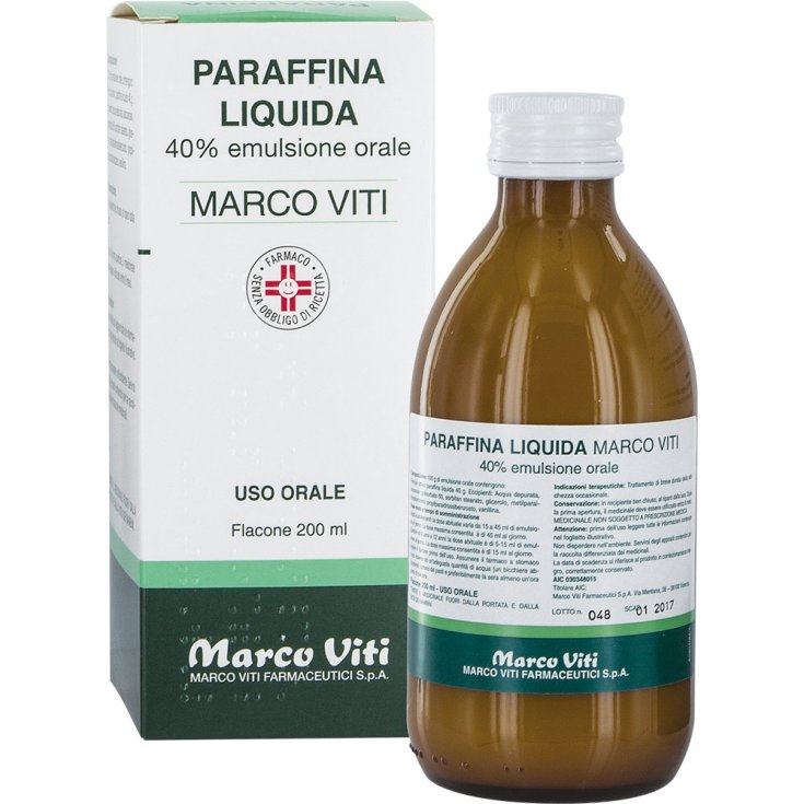 Paraffina Liquida Marco Viti 40% Emulsione Orale 200ml