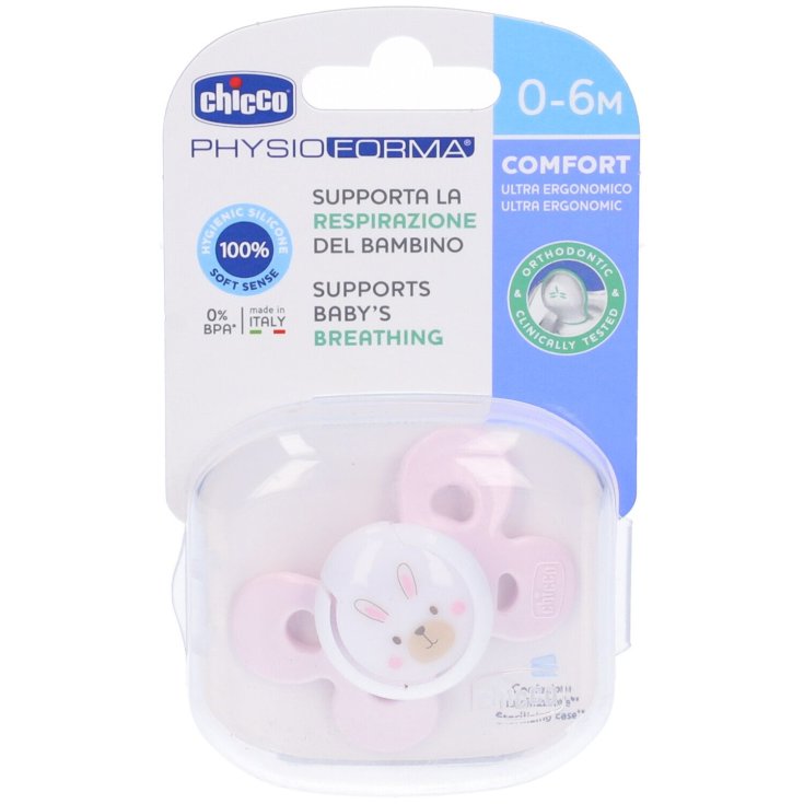 Succhietto PhysioForma&trade; Comfort Girl 0-6m In Silicone Chicco&reg; 1 Pezzo