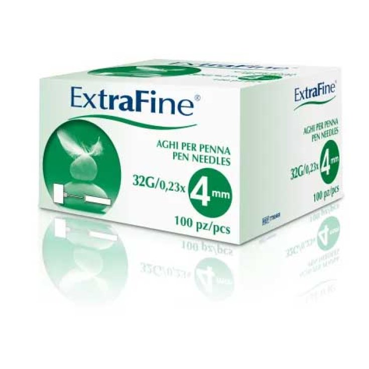 Extrafine&reg; Aghi Penna 32G x 4mm 100 Pezzi