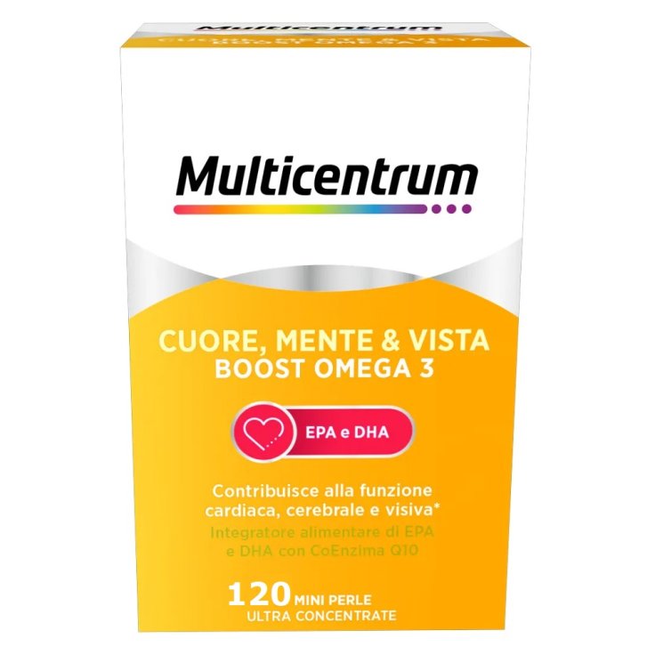 Cuore Mente & Vista Boost Omega 3 Multicentrum 120 Mini Perle Ultra Concentrate
