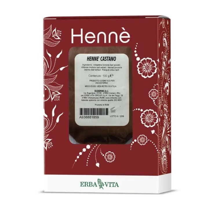 Henn&eacute; Castano Tintura in Polvere Erba Vita 100g