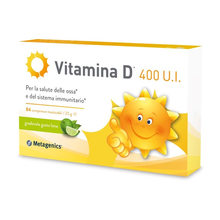 Vitamina D 400 U.I. Metagenics&reg;&nbsp;84 Compresse Masticabili
