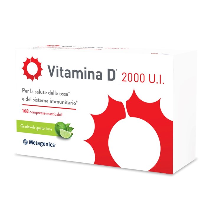 Vitamina D 2000 UI Metagenics&reg; 168 Compresse Masticabili