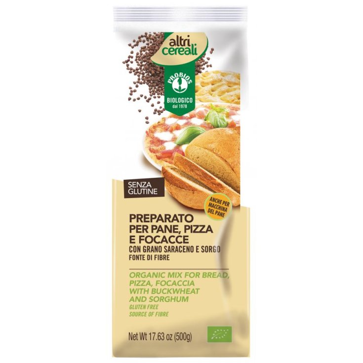 Altri Cereali Preparato Per Pane, Pizza E Focacce Con Grano Saraceno E Sorgo Probios 500g