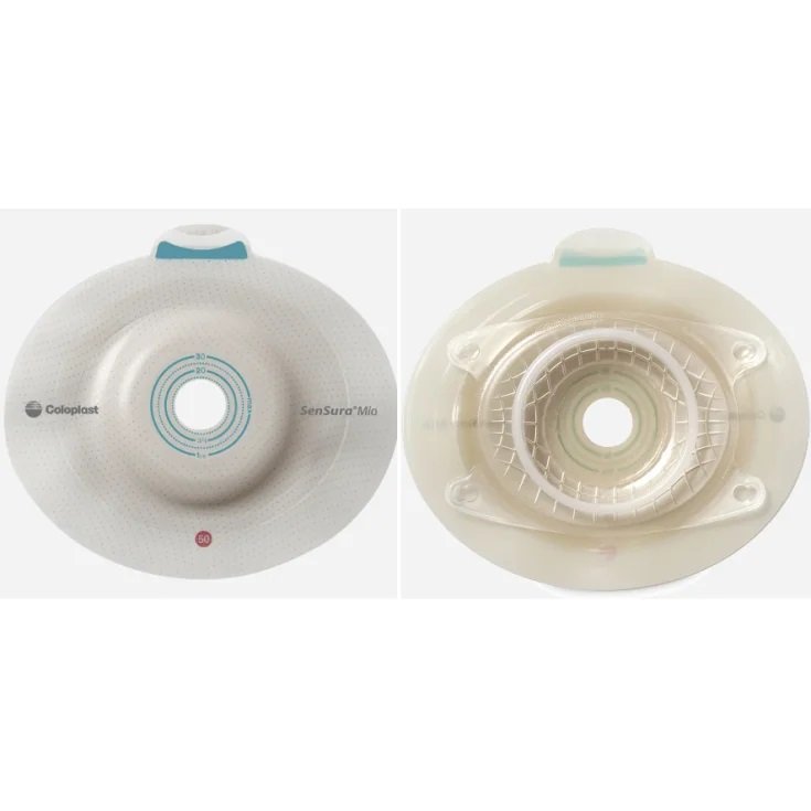 Sensura Mio Convex Light Placca Click 16911 Fl 50mm Fo 15-30mm Coloplast 5 Pezzi