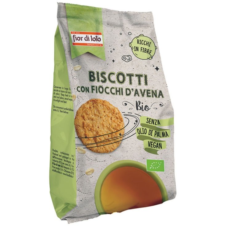 Biscotti con Fiocchi d'Avena Fior di Loto 250g