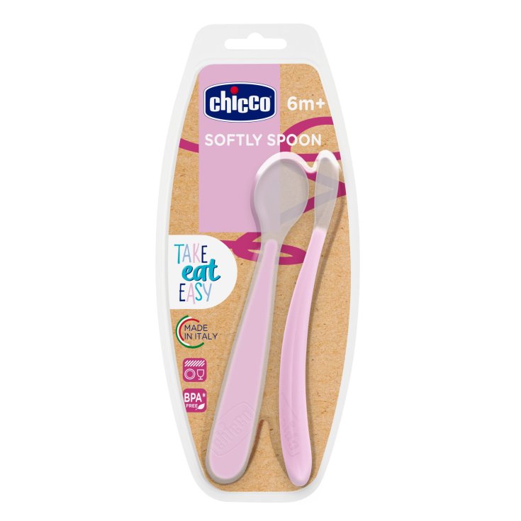 Cucchiaio Morbido In Silicone 6m+ Bimba Chicco&reg; 2 Pezzi