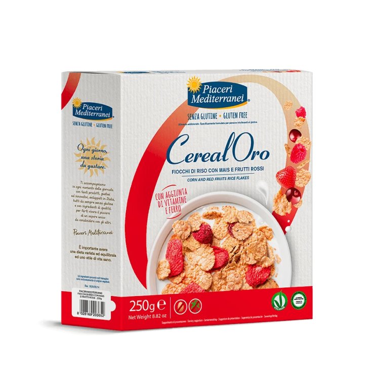 CerealOro&nbsp;Fiocchi Di Riso Con Mais E Frutti Rossi Piaceri Mediterranei&reg; 250g