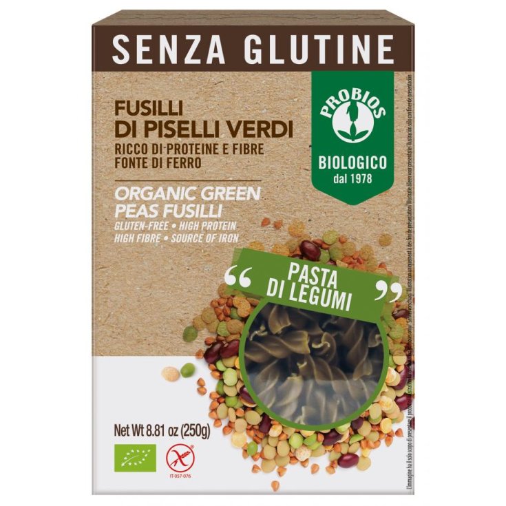 Fusilli Di Piselli Verdi Probios 250g