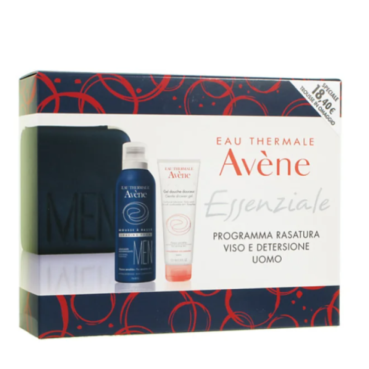 Av&egrave;ne Essenziale Programma Rasatura Viso E Detersione Uomo Cofanetto + Trousse