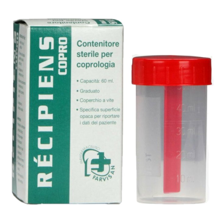 Recipiens Copro&nbsp;Contenitore Feci Farvisan 60ml